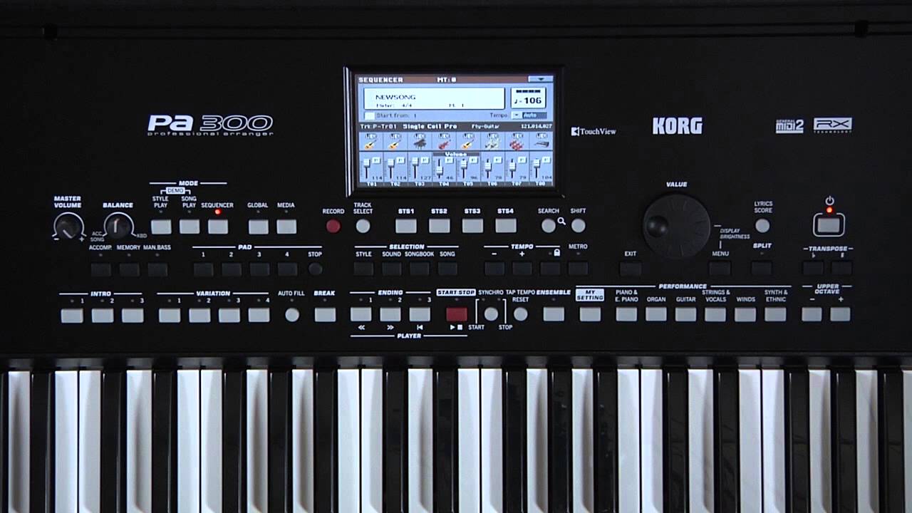 6 - KORG Pa300 - Manuel vidéo : Enregistrement d'une chanson (La Boite Noire)