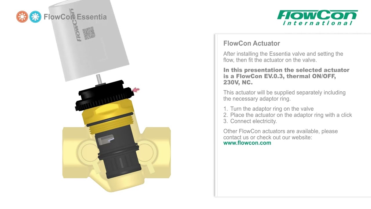 Instructional guide to FlowCon Essentia, PICV, HVAC