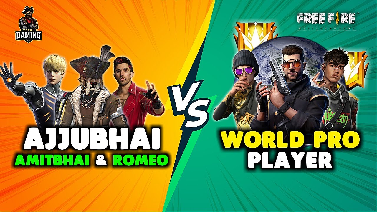 Ajjubhai and Desi Gamers vs World Pro Player Punkster Runner Bundle Gameplay - Garena Free Fire