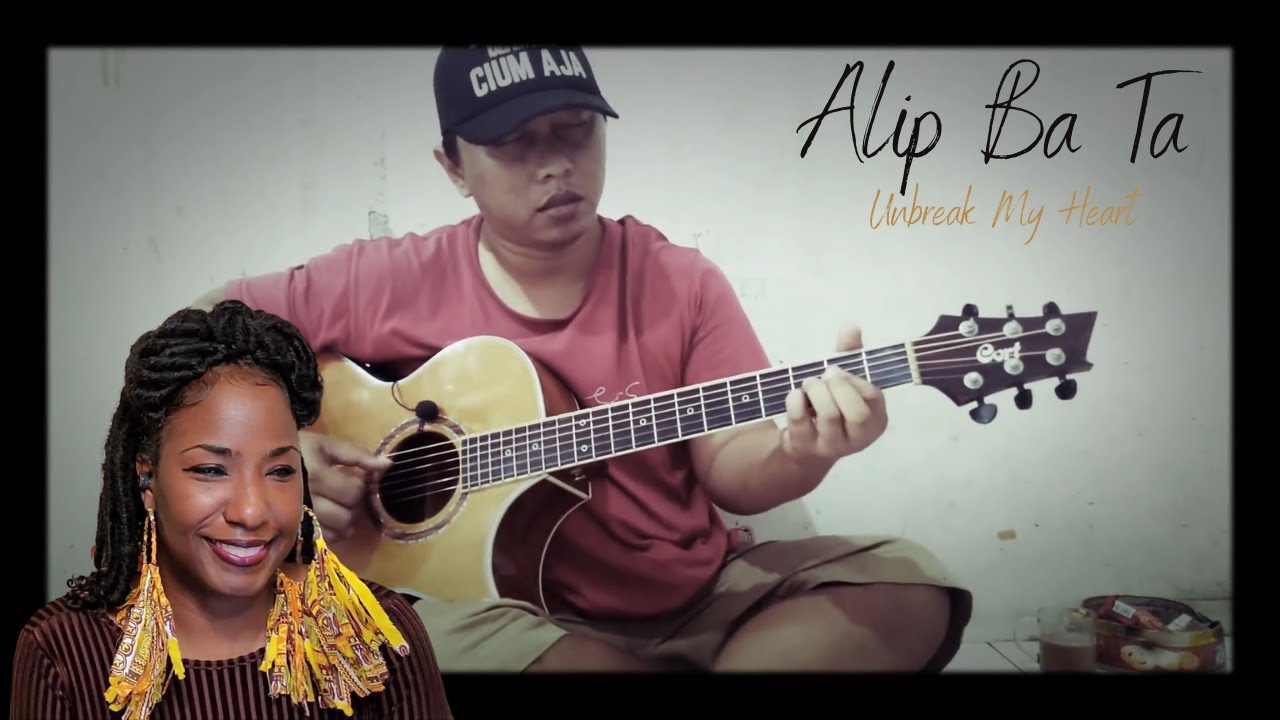 First Time Hearing Alip Ba Ta Cover (fingerstyle) Unbreak My Heart + cece_2_cents reaction