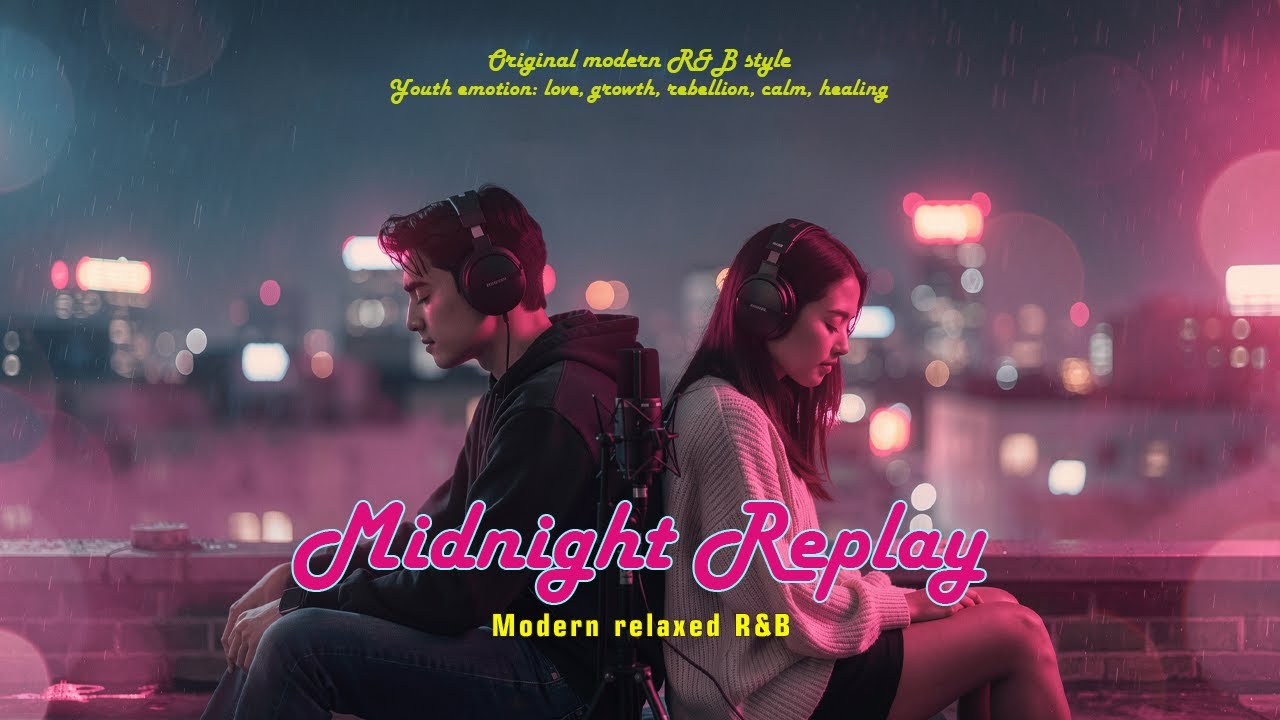 Kai Rivers ft Nova - Midnight Replay - Heartbreak Song | Modern R&B Track | Chill Style Music  | 4K