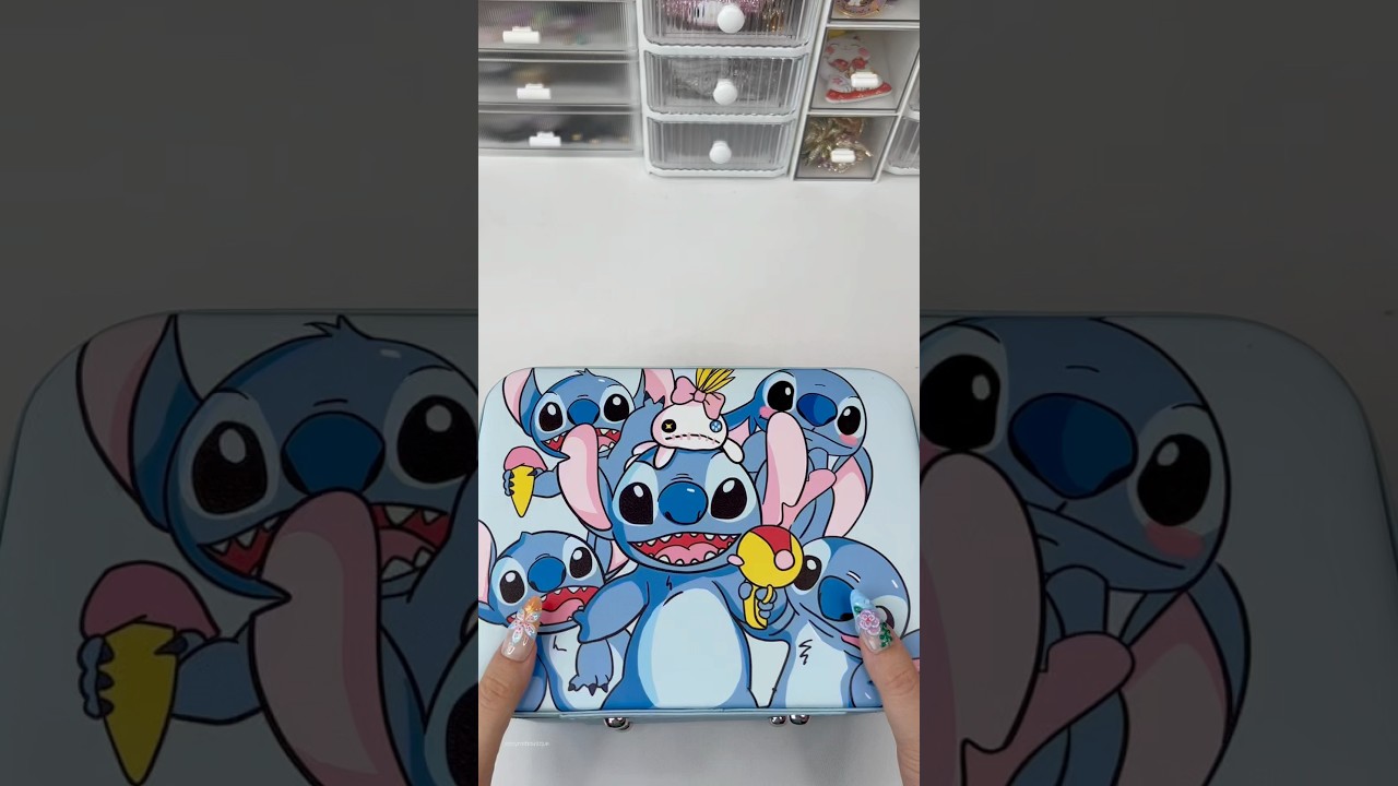 Cute Gift Stitch (blue) Box 🎁💙 #asmr #packanorderwithme #stitch #shortsviral #shorts