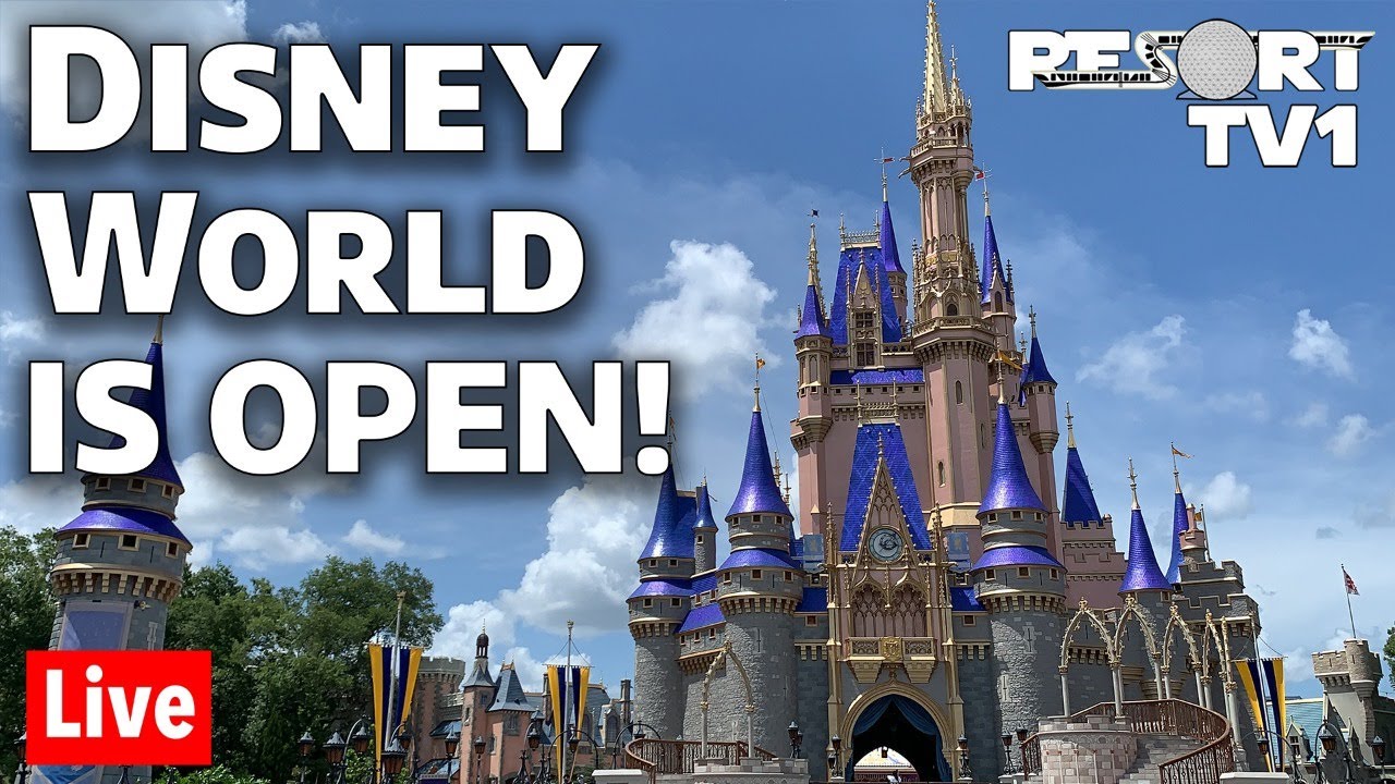 🔴Live: DISNEY WORLD IS OPEN!!  Magic Kingdom Reopening Day Live Stream | Walt Disney World