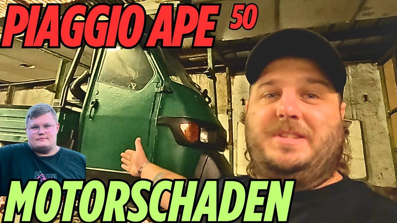 Piaggio APE 50 - Der MOTOR muss RAUS!