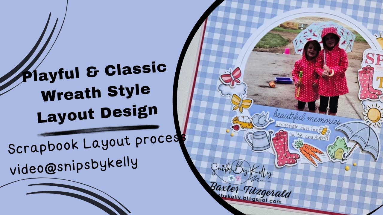 Create a Playful and Simple Wreath Design Scrapbook Layout