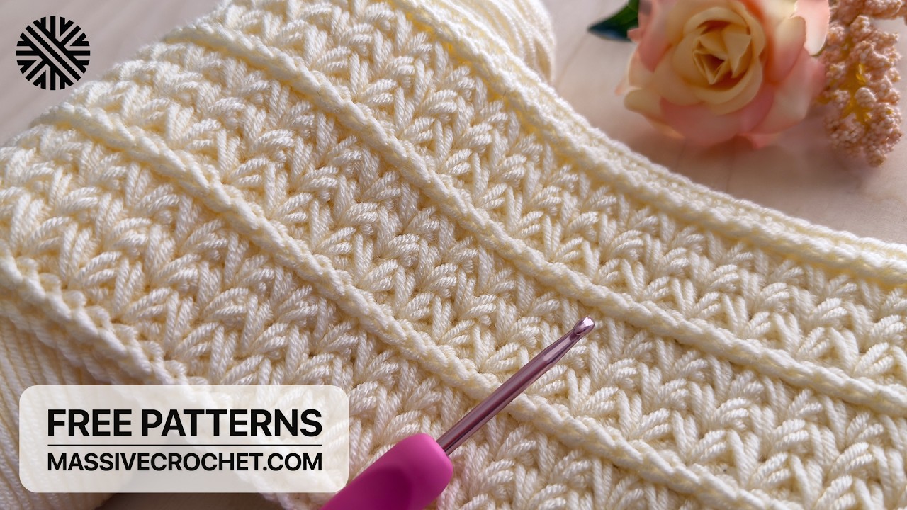 VERY EASY & UNUSUAL Crochet Pattern for Beginners! 👍⚡️Crochet Stitch for Baby Blanket & Bag