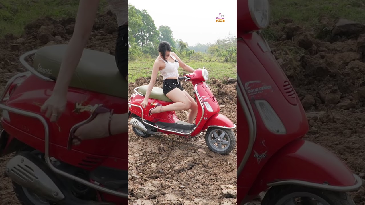 Vespa LX Off Road Challenge 😂 She&rsquo;s Loving It!