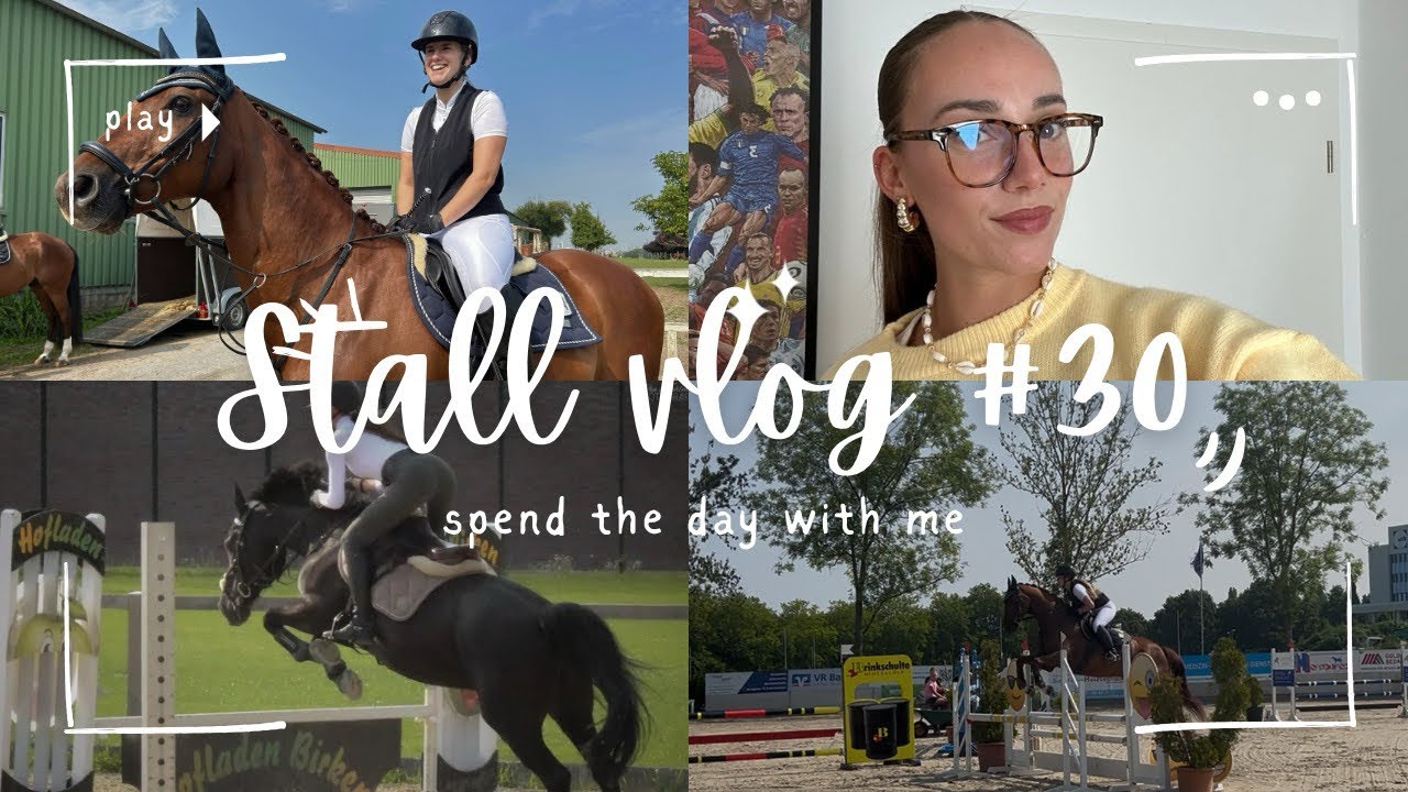 Stall Vlog #30 - Springstunde nach 3 Wochen und Turnier für Hannah🩷✨🫶🏼