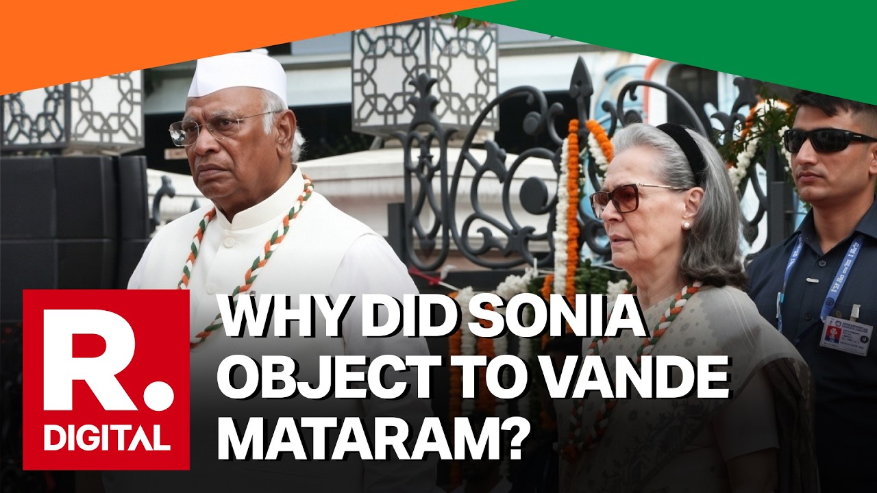 Vande Mataram Row: Sonia Gandhi Caught Asking To Stop National Song Midway At Congress HQ