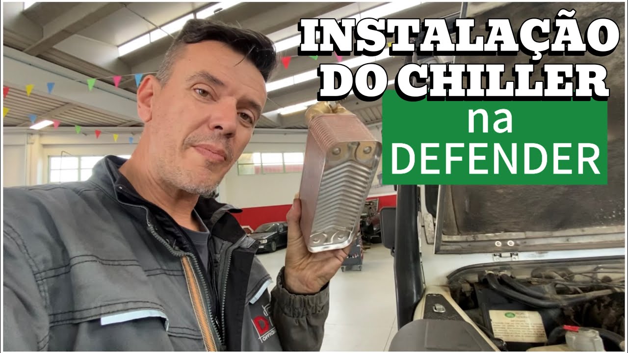 INSTALAÇÃO DO CHILLER NA DEFENDER - PARA RESOLVER NOSSO PROBLEMA DO CHUVEIRO QUENTE
