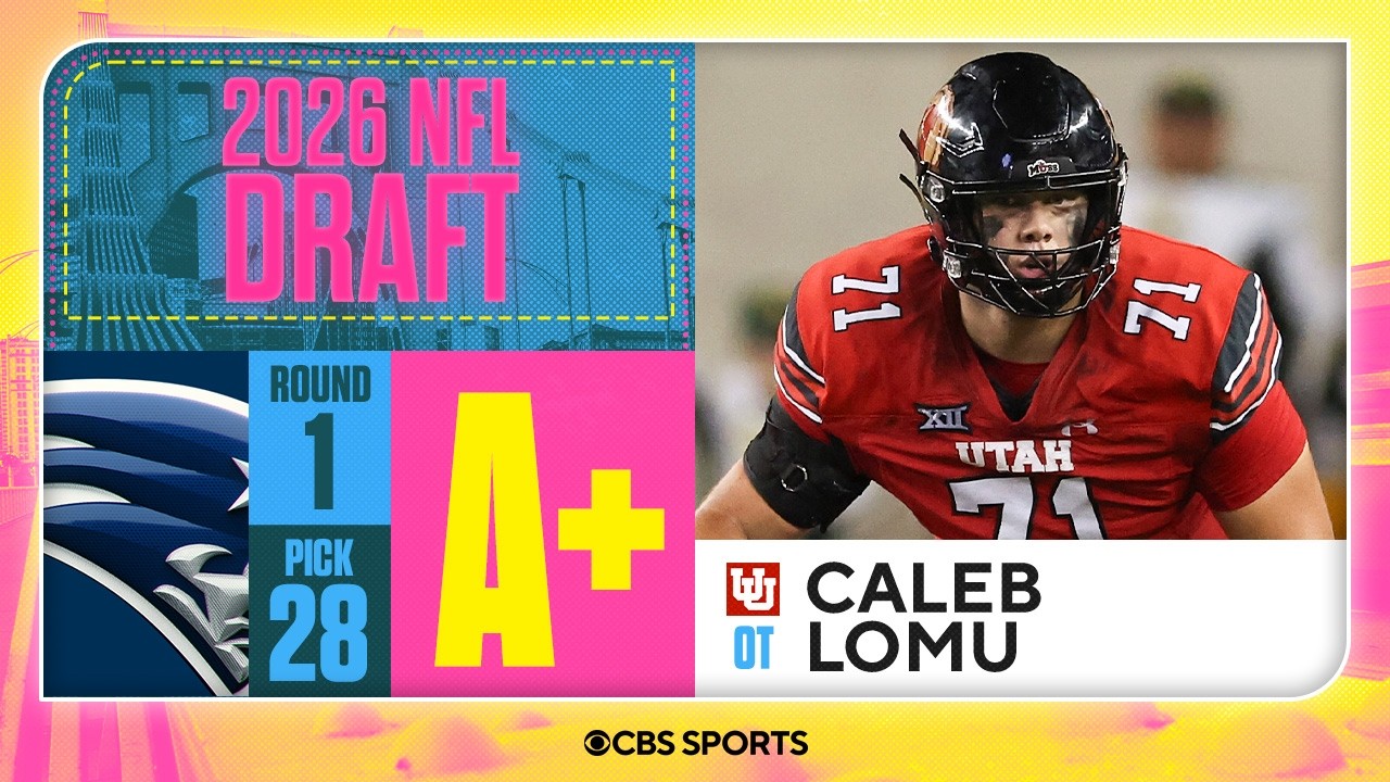 Patriots select Caleb Lomu No. 28 overall | 2026 NFL Draft Grades & Reaction