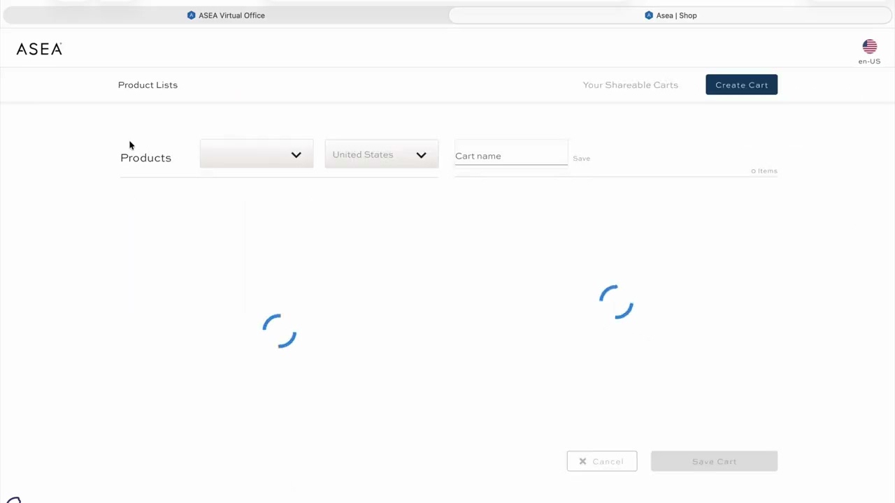 ASEA | How to create a sharable cart