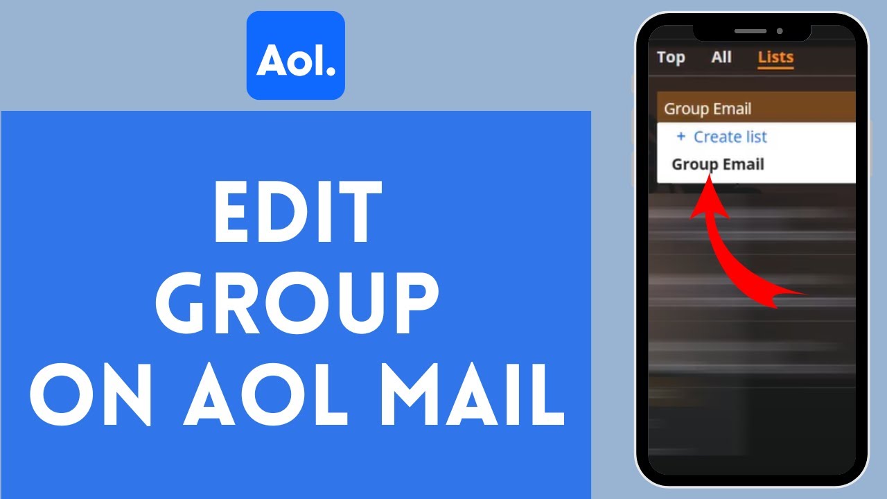 How to Edit Groups on AOL Mail (2024) | Change  Groups on AOL Mail