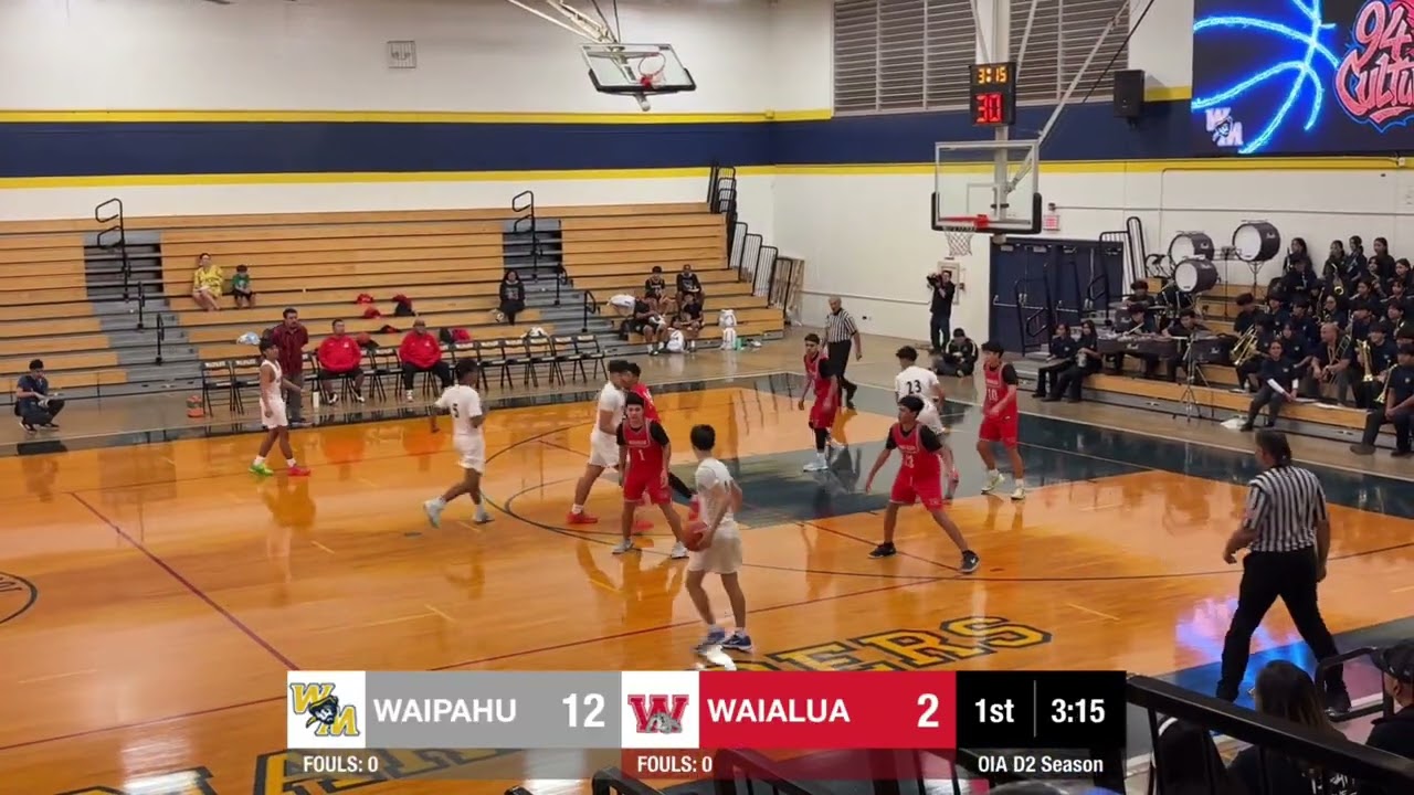 Waipahu High vs Waialua High Varsity Basketball OIA Division 2 Regular Season Game 01/15/2026