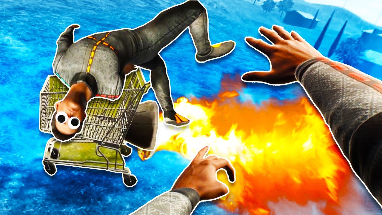 I Glued Ford to a Rocket Powered Shopping Cart and Things got Weird in Boneworks VR!