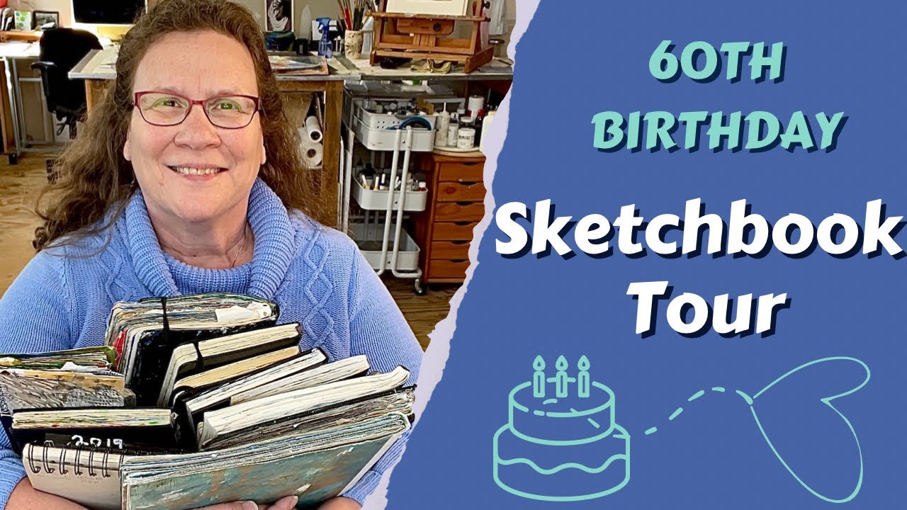 Chill Music Sketchbook Tour & Art Journal Flip through - Seven Journals!