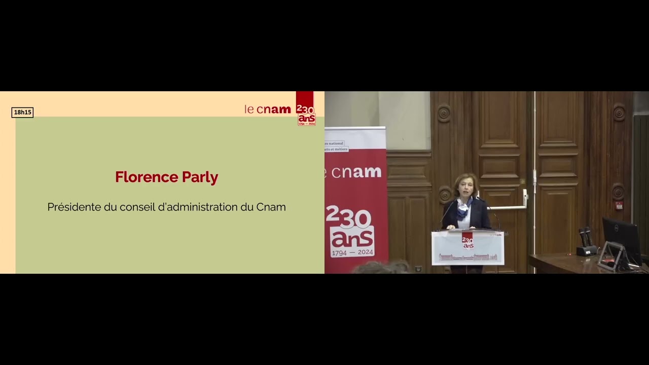 Le Cnam, ce lieu de mémoire où s'invente notre avenir - Florence Parly
