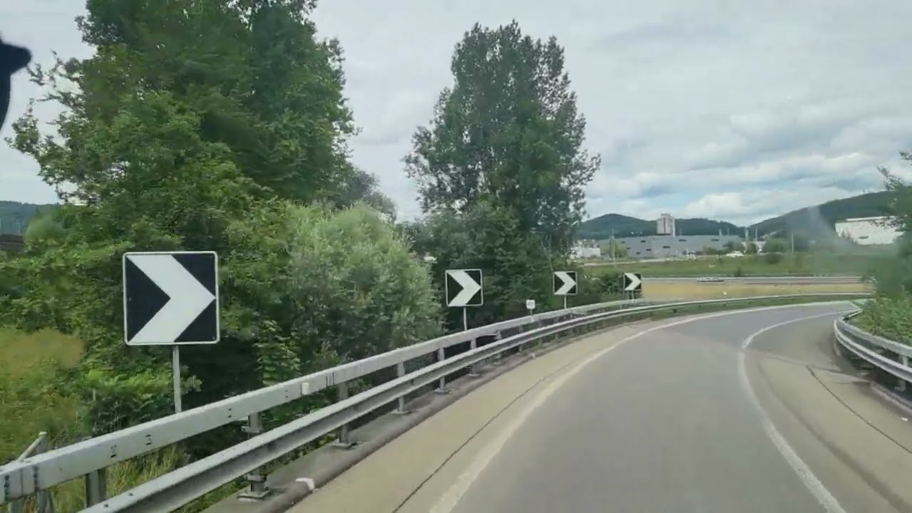 Mercedes Actros 1853 - Fahrt Autobahn A1 Zofingen nach Aarau Ost