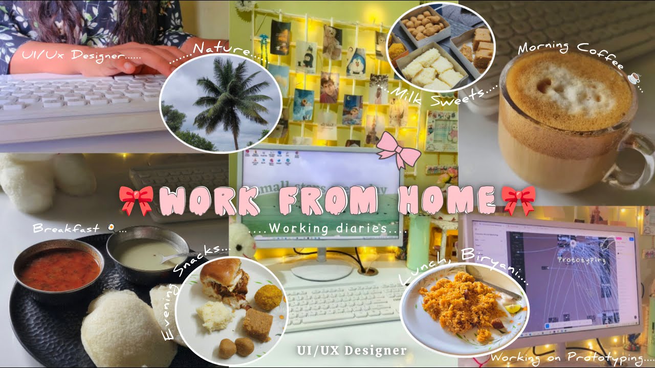 Day in my life as UI/UX Designer🎀 | Work From Home Vlog | UI UX Designer | 10 to 7 Job in India🌷