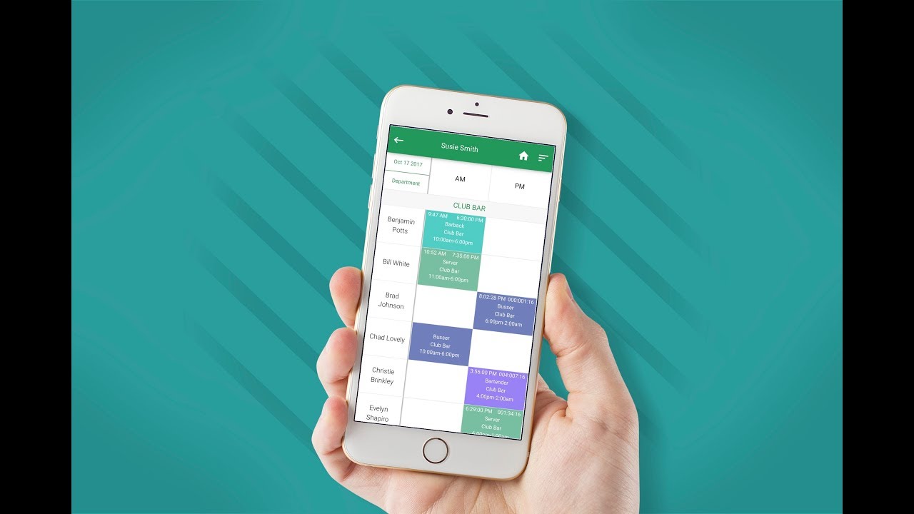 Staff Scheduling app for iPhone and Android
