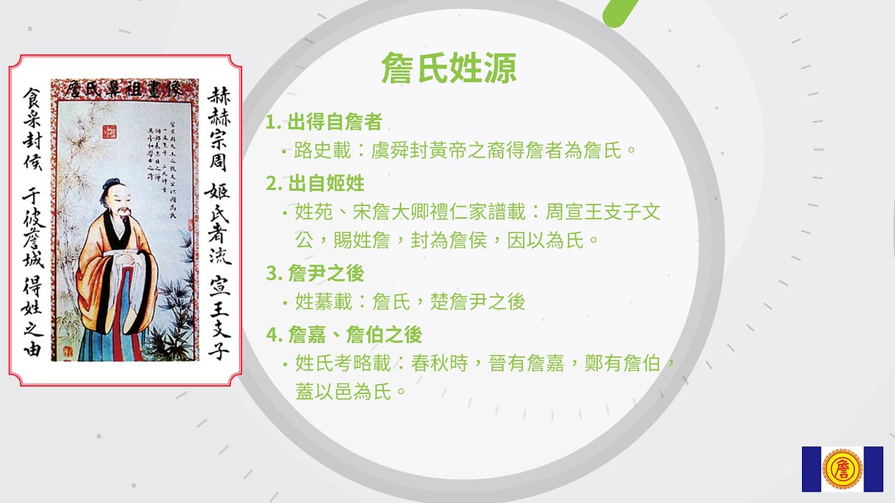 詹姓祖先渡台