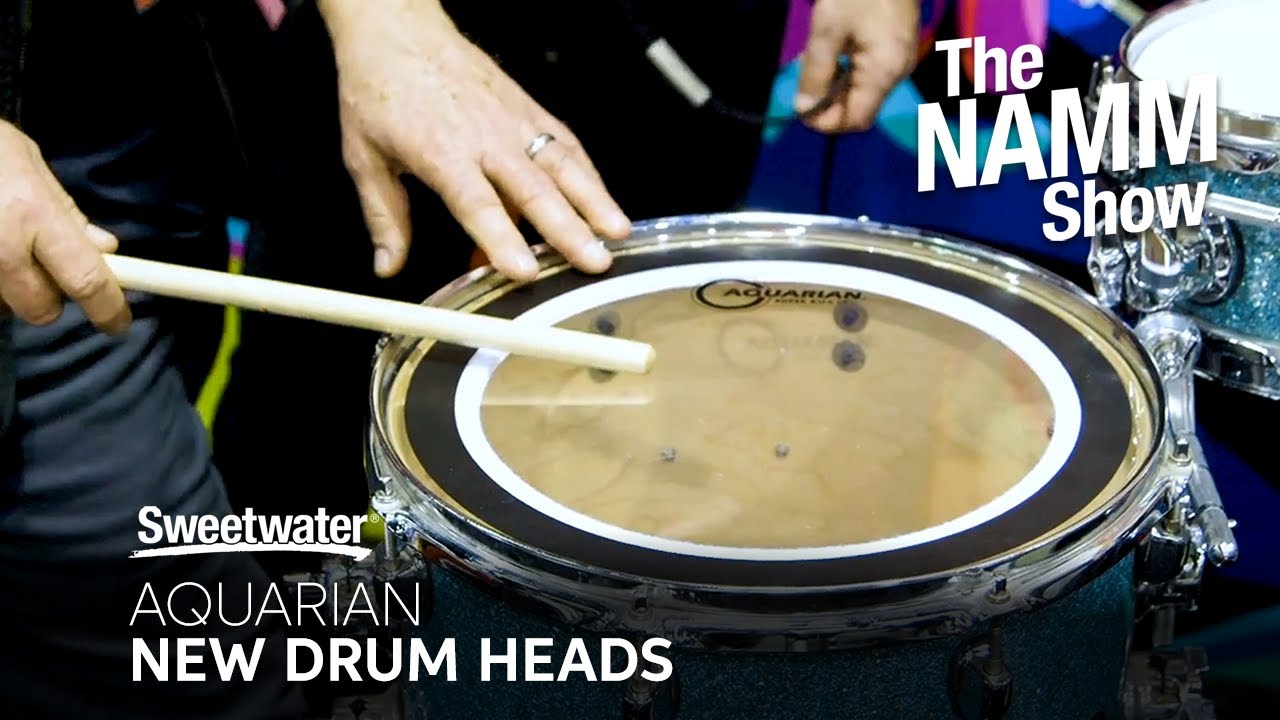 Aquarian Drumheads Booth Visit at Winter NAMM 2020