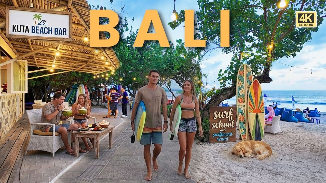 🌴 Bali Holiday Vibes in 4K | Ubud, Sanur, Kuta & Canggu Walking Tour