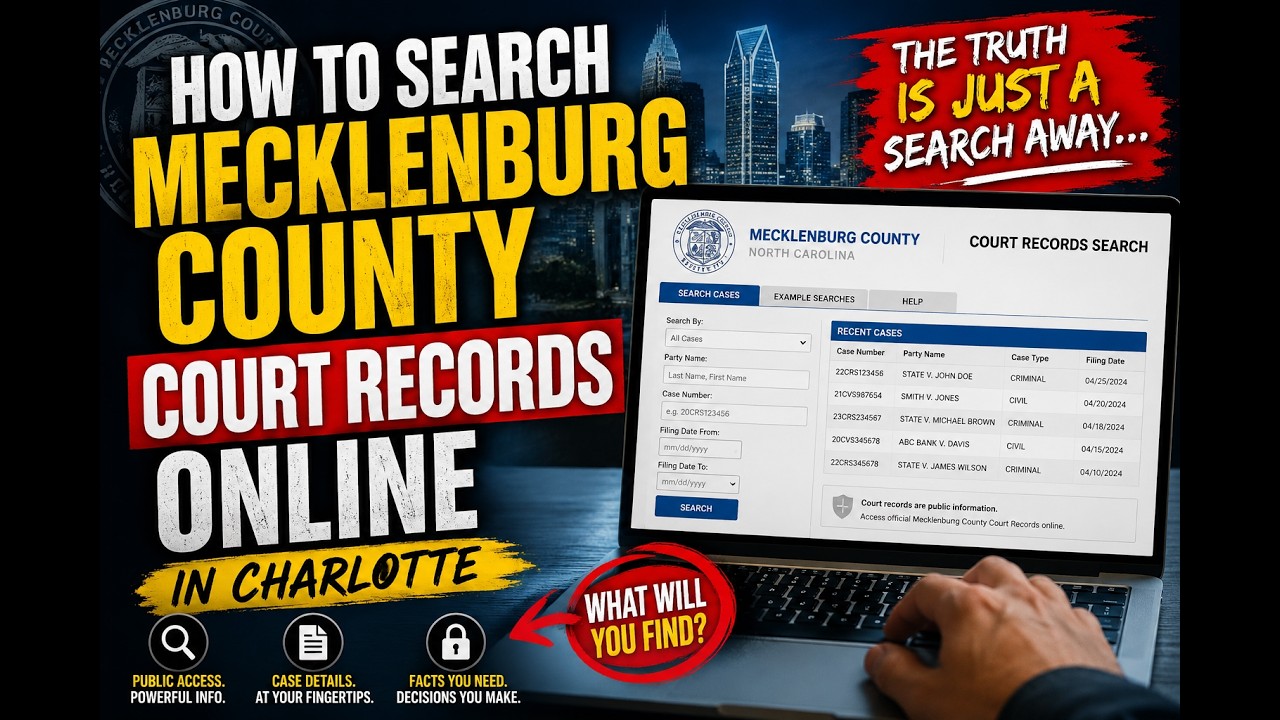 How to Search Mecklenburg County Court Records Online in Charlotte
