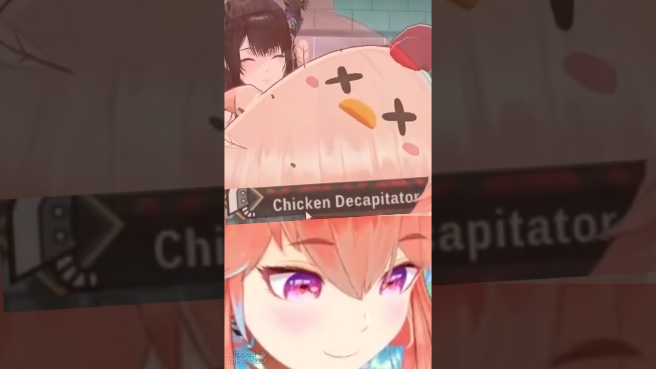 Kiara Reacts to Chicken Decapitator Great Sword