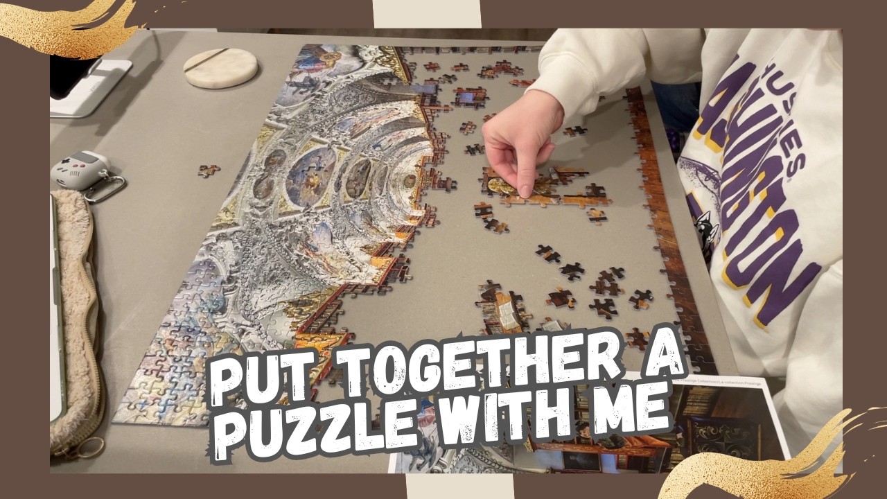 Put Together a Puzzle With Me! - Monastery Library Puzzle