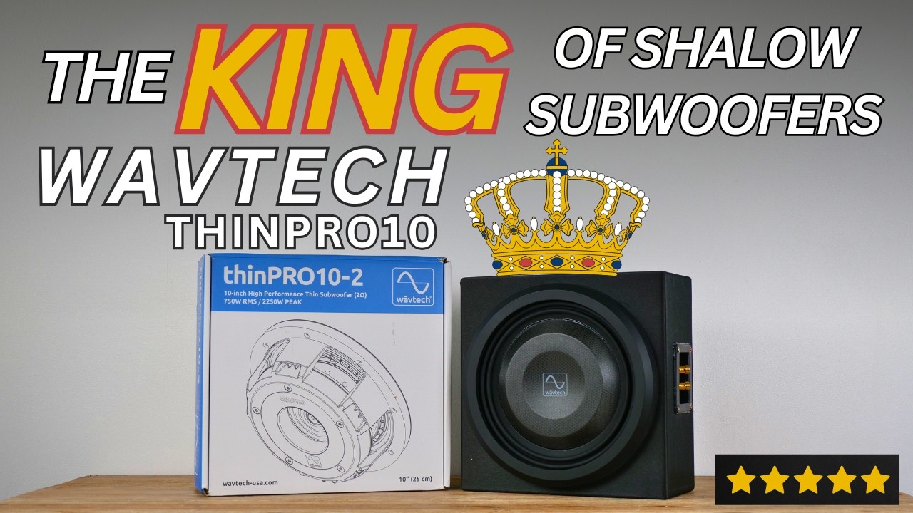Wavtech thinPRO10 - the KING of shallow subwoofers!