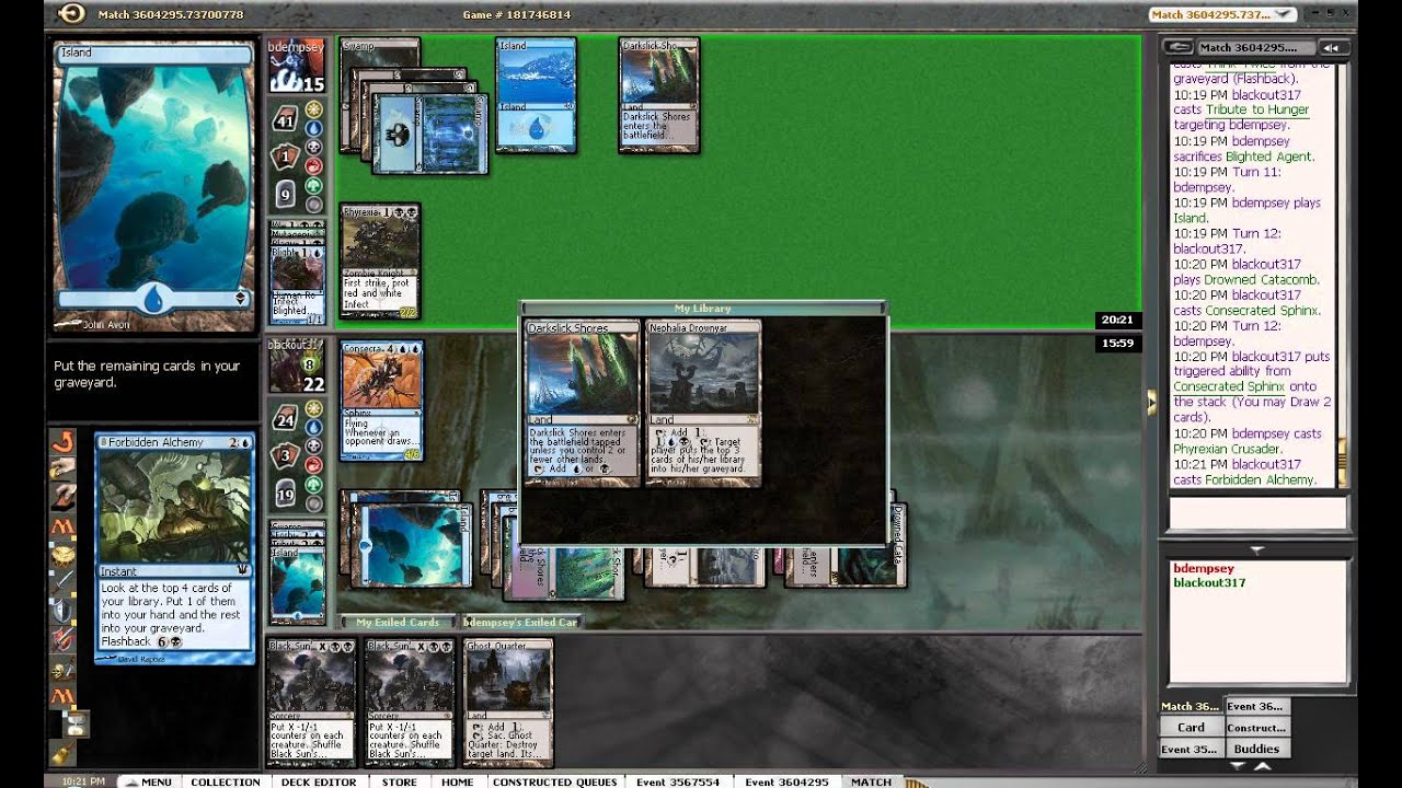 2man standard event- UB control vs UB Poison g1 magic the gathering