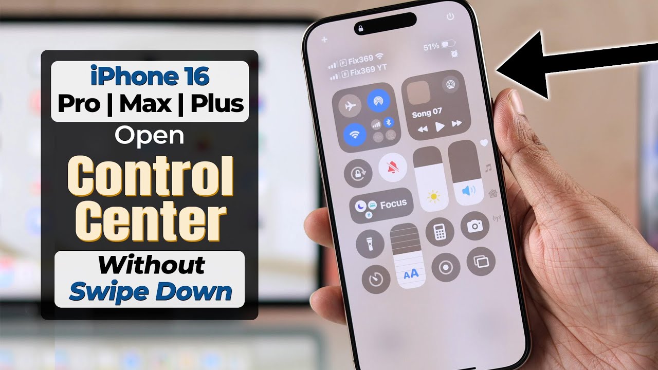 iPhone 16&rsquo;s/16 Pro Max: How to Open Control Center Without Swiping Down!