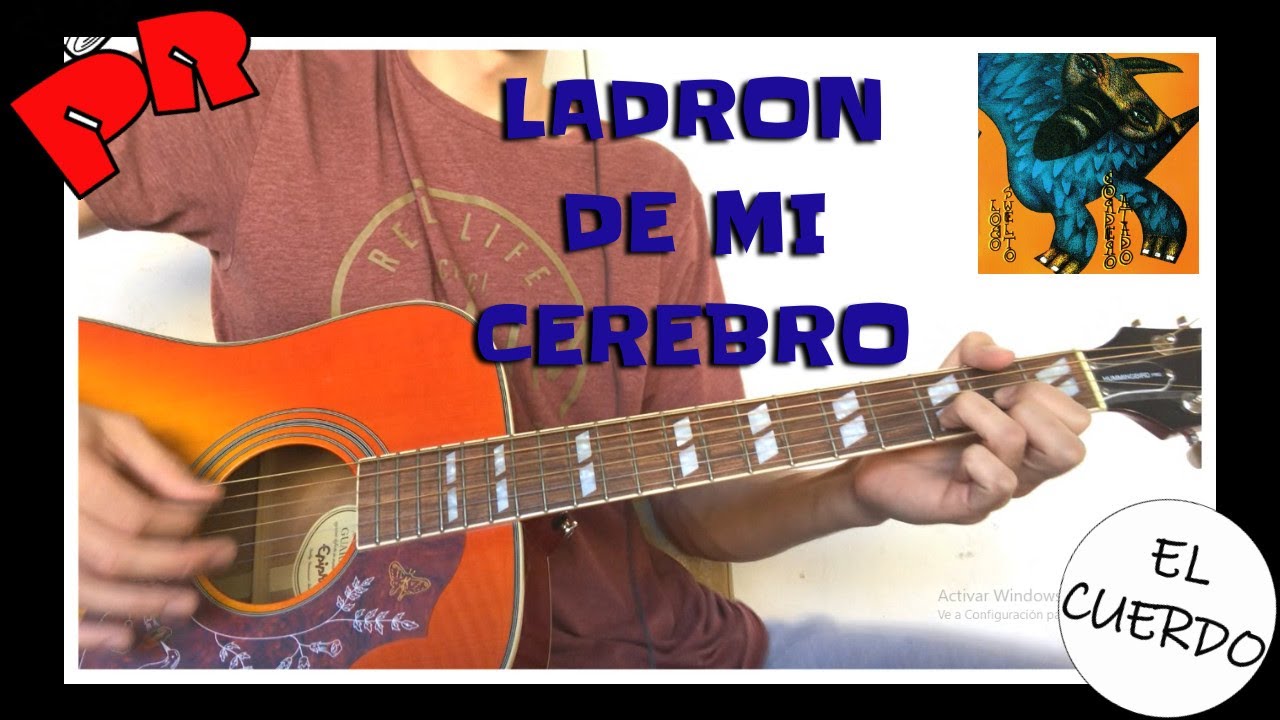 COVER/TUTORIAL LADRON DE MI CEREBRO COMO TOCAR REDONDOS DE RICOTA RIFF Y SOLO!!