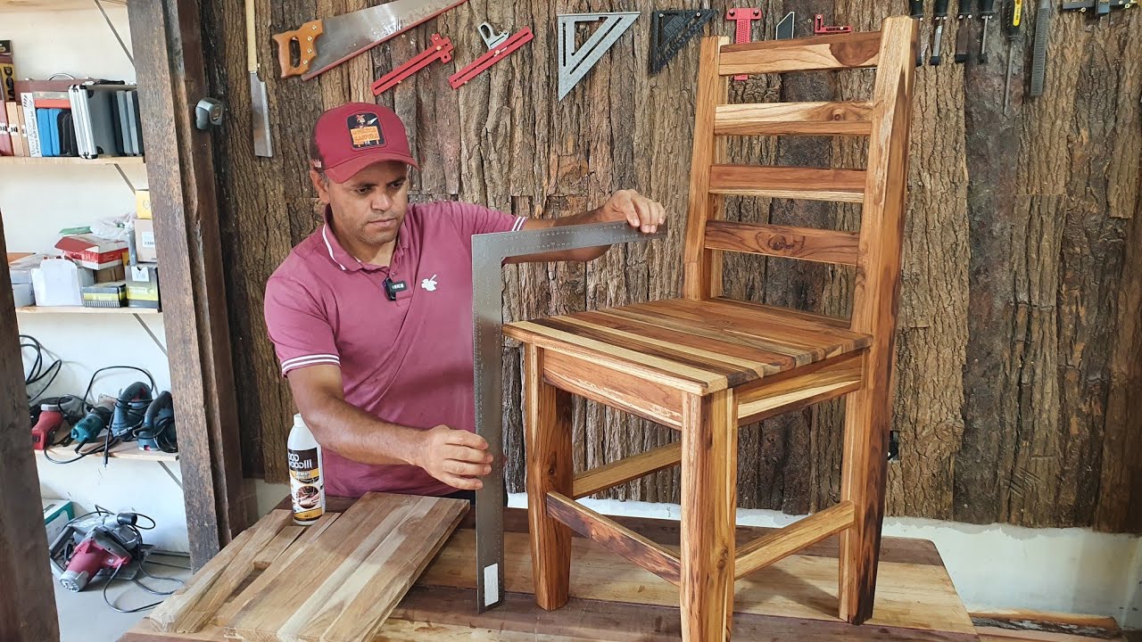 Como Fazer Uma Linda Cadeira Com Madeira de Teka/Beautiful Chair How to Make