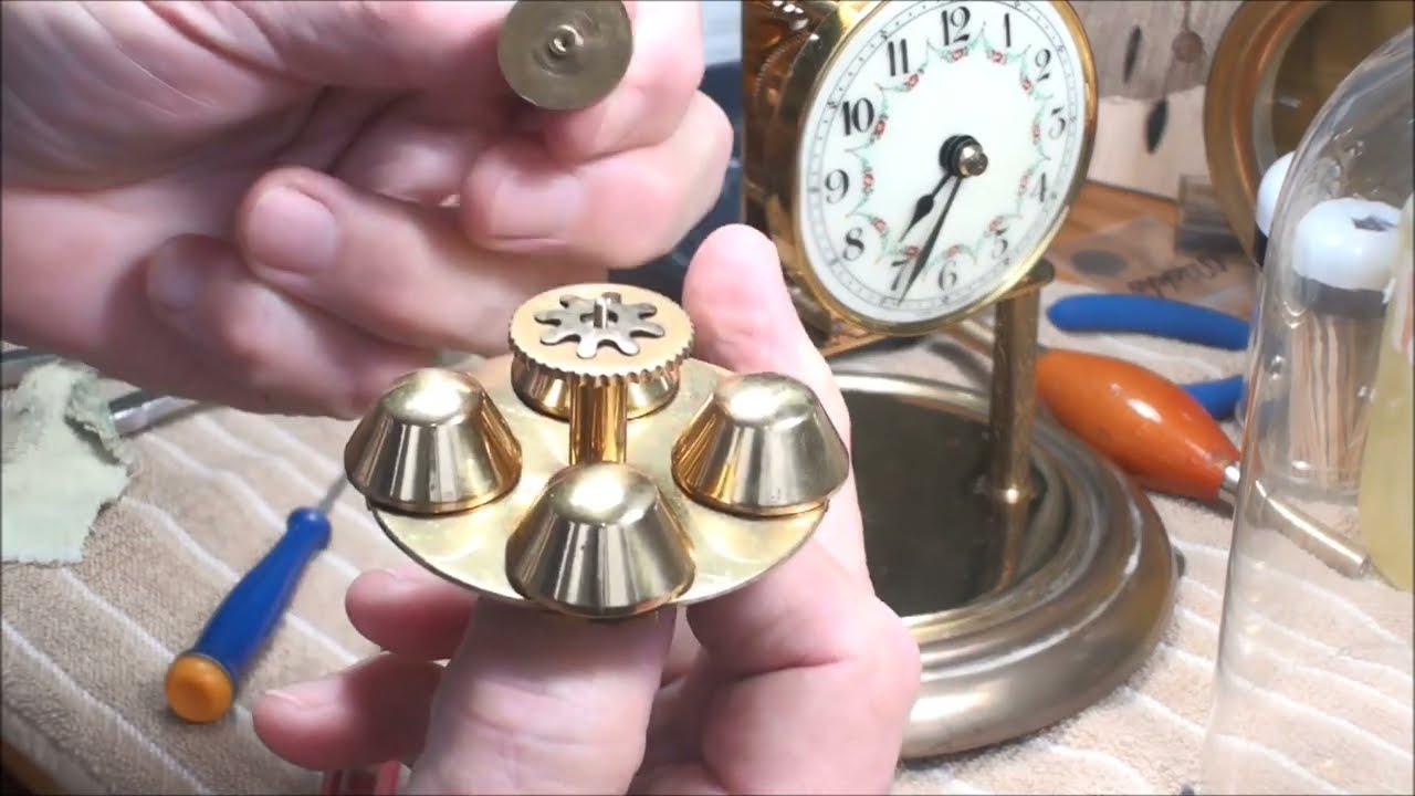 1953 Disk Pendulum Repair for a Euramca Trading Corp. Torsion Clock