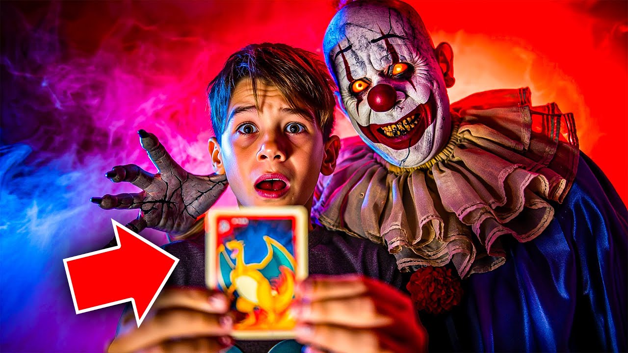 Der HORRORCLOWN klaut meine  POKÉMON Karte😱!!