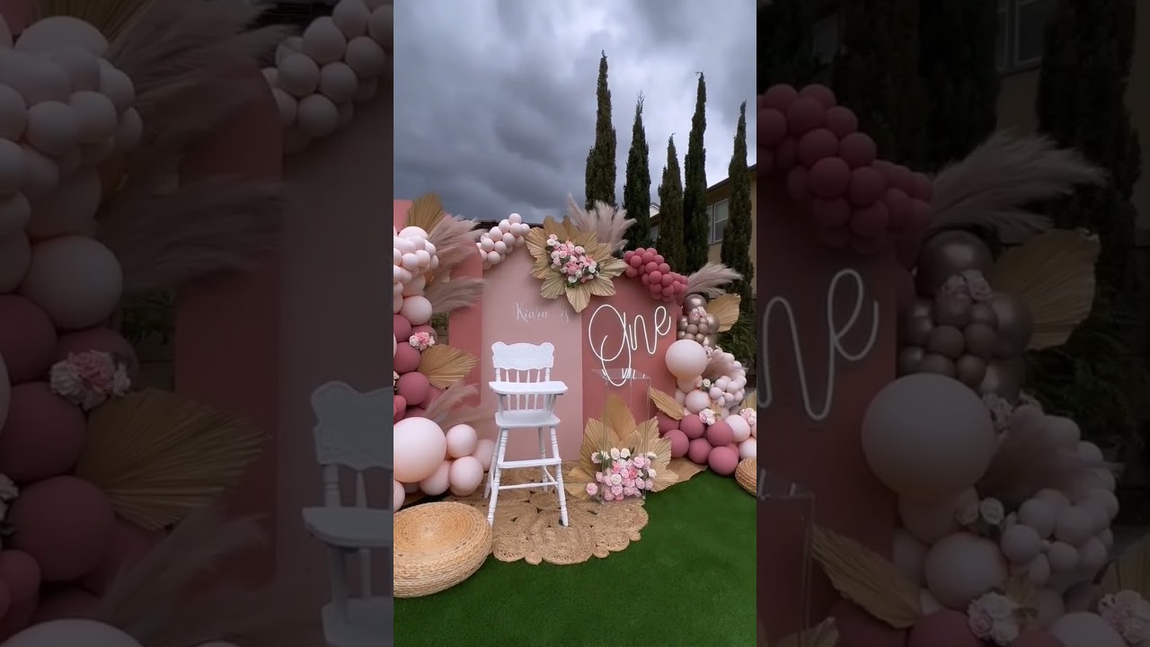 Outdoor birthday decoration idea #shorts