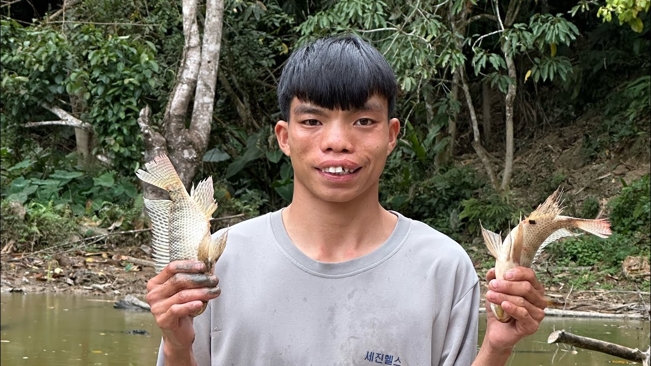 รีวิวหาปลาจากแม่น้ำลำธารแบบดั้งเดิมให้ทุกคนดูครับ#เว้าแล้วกะไป 