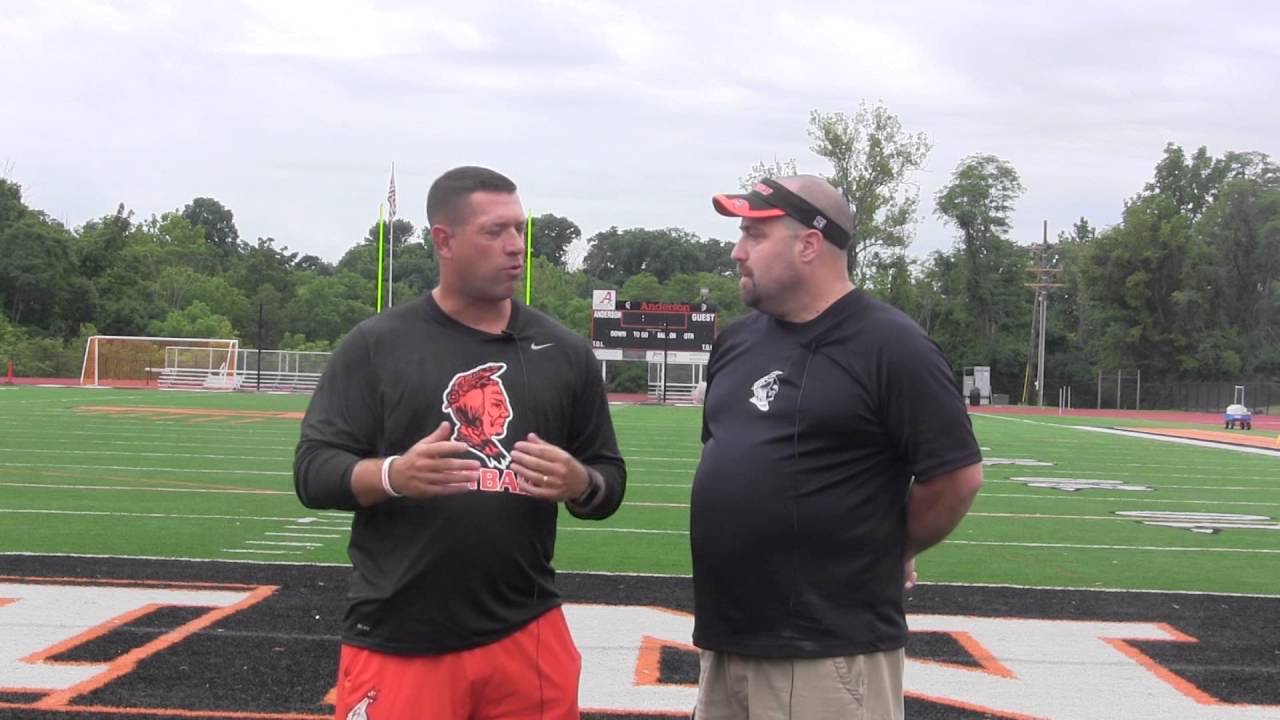 Interview OL Coach Matt Stanyard talking Orange and black Scrimmage August 6th, 2016