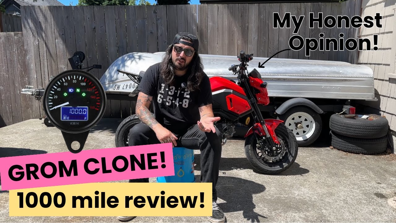 Обзор клона Amazon Grom на 1000 миль | Boom Vader 125 | Клон Honda Grom