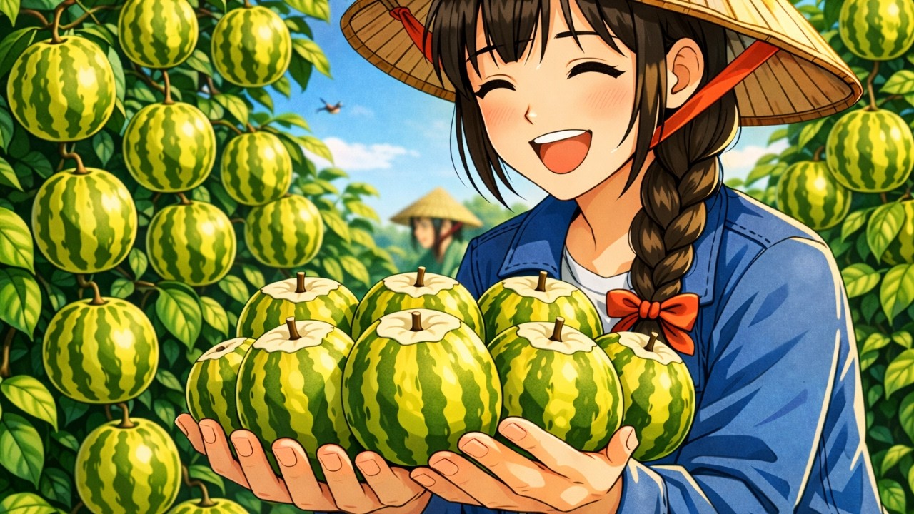 Pepino (Ginseng Fruit) Harvest & Cooking in Peaceful Countryside | Ghibli Lofi ASMR Anime