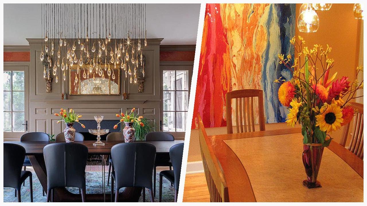 75 Dining Room With Orange Walls And Pink Walls Design Ideas You'll Love ♡