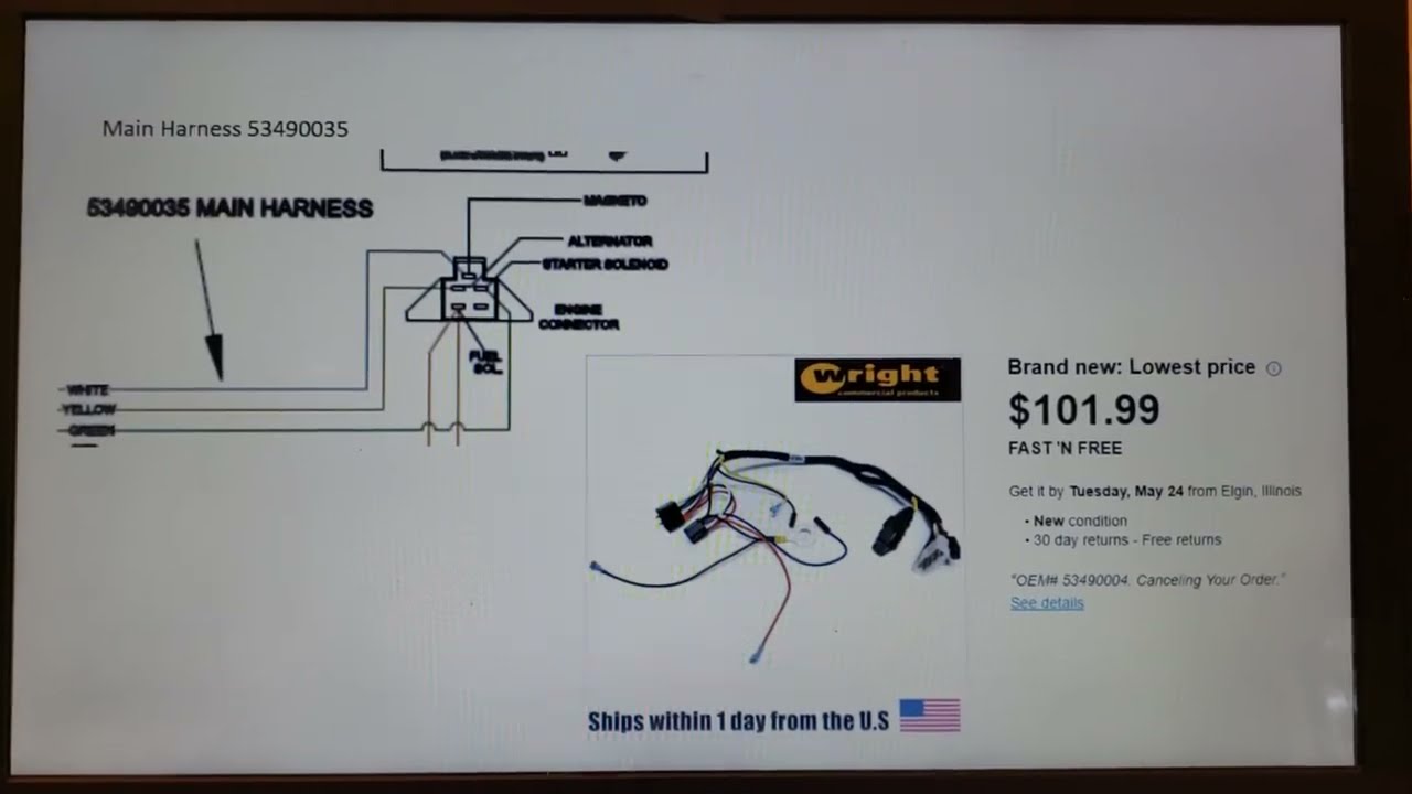 Wright Stander Schematic/Wiring Diagram and Wire Colors