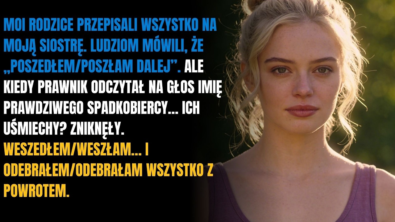 „Rodzice przepisali wszystko na moją siostrę—ale prawnik odkrył prawdziwego spadkobiercę. Wszedłem…”