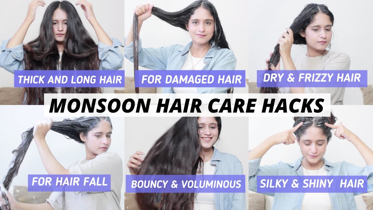 11 MONSOON HAIR CARE Hacks For Long,Thick & Healthy Hair, No Hair Fall, dry, damaged & Frizzy Hair.