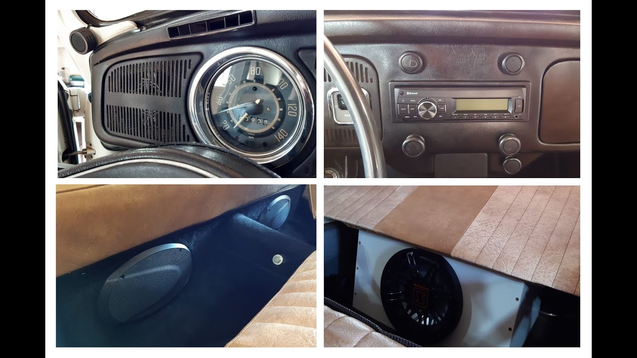Som FUSCA instalado!! SUB 10 + módulo DS440 + Rádio Clarion