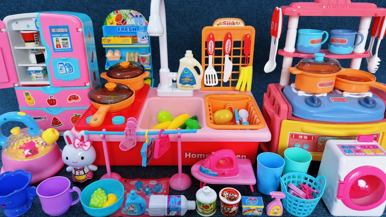 10 Minutes Satisfying with Unboxing Automatic Kitchen Appliance Playset ASMR | Review Toys