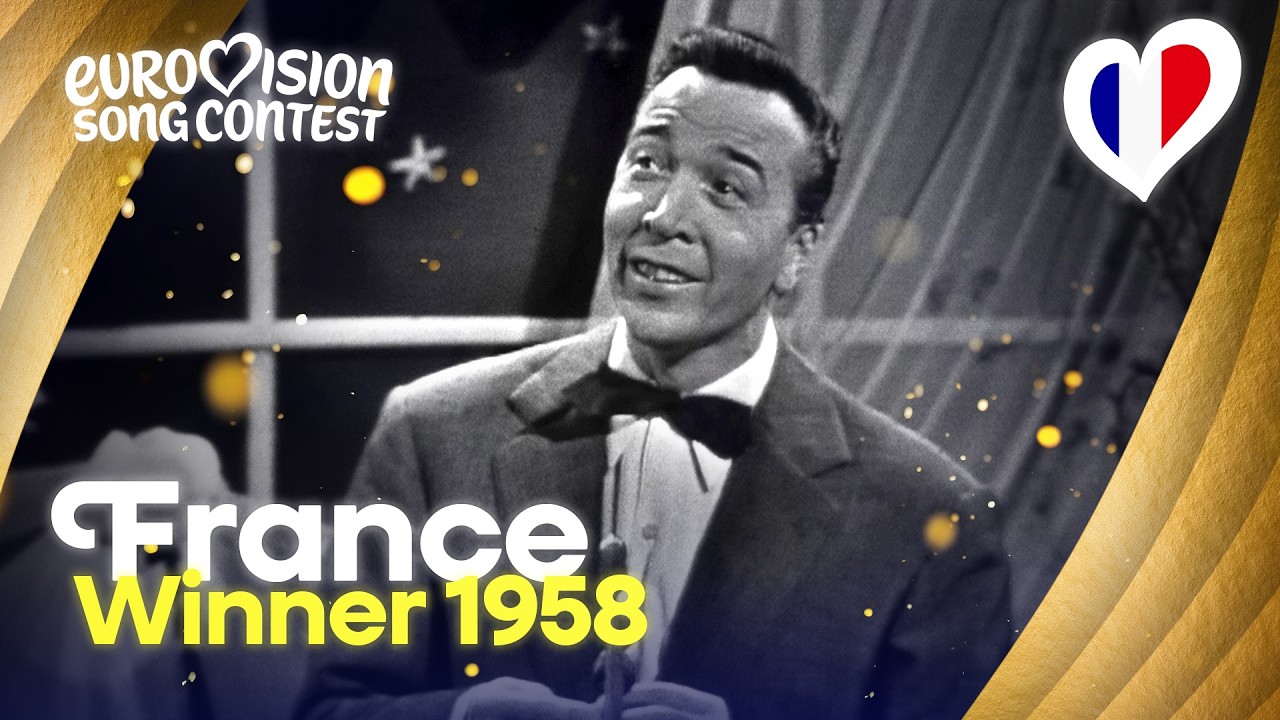Andr&eacute; Claveau - Dors, Mon Amour (LIVE) | France 🇫🇷 | Winner of Eurovision 1958