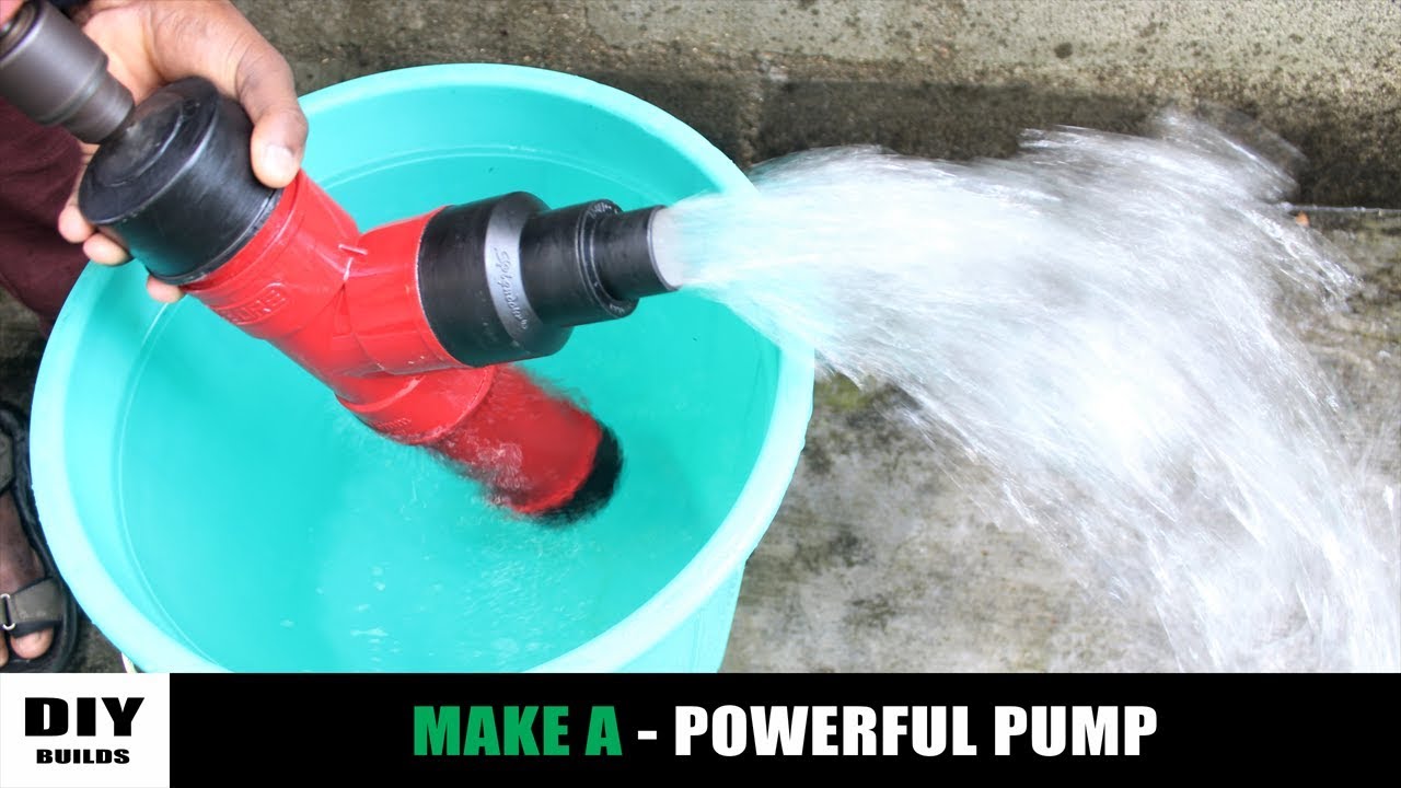 How To Make A Water Pump Using PVC Pipe | Very Simple Water Pump